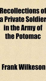 recollections of a private soldier in the army of the potomac_cover