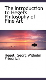 the introduction to hegels philosophy of fine art_cover