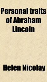 personal traits of abraham lincoln_cover
