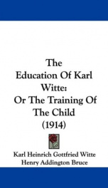 the education of karl witte or the training of the child_cover