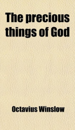 the precious things of god_cover
