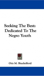 seeking the best dedicated to the negro youth_cover