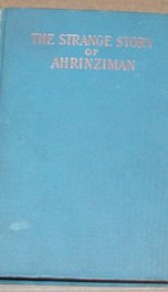 the strange story of ahrinziman_cover