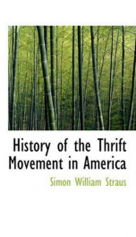 history of the thrift movement in america_cover