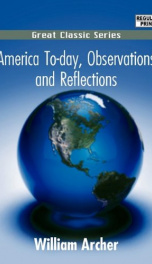 America To-day, Observations and Reflections_cover