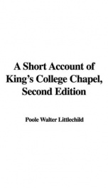 A Short Account of King's College Chapel_cover