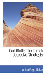 Cad Metti, The Female Detective Strategist_cover