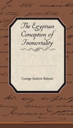 The Egyptian Conception of Immortality_cover