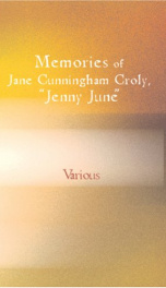 Memories of Jane Cunningham Croly, &quot;Jenny June&quot;_cover