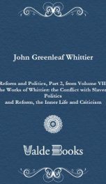 Reform and Politics, Part 2, from Volume VII,_cover