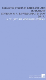 collected studies in greek and latin scholarship_cover