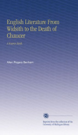 english literature from widsith to the death of chaucer a source book_cover