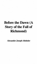 before the dawn a story of the fall of richmond_cover