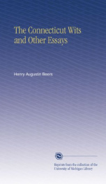 the connecticut wits and other essays_cover
