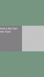 detroit is my own home town_cover