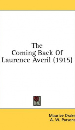 the coming back of laurence averil_cover