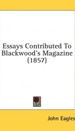 essays contributed to blackwoods magazine_cover