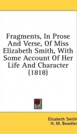 fragments in prose and verse_cover