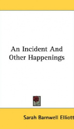 an incident and other happenings_cover