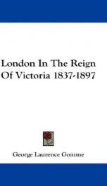 london in the reign of victoria 1837 1897_cover