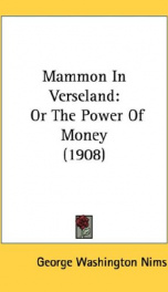 mammon in verseland or the power of money_cover