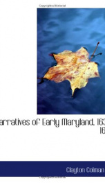narratives of early maryland 1633 1684_cover
