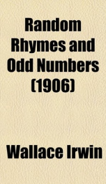 random rhymes and odd numbers_cover