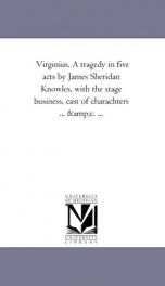 virginius a tragedy in five acts_cover
