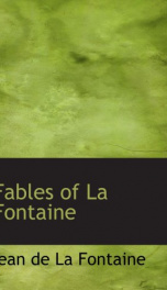 fables of la fontaine a new edition with notes_cover