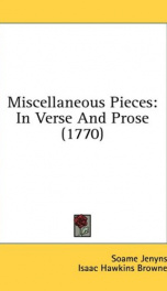 miscellaneous pieces in verse and prose_cover
