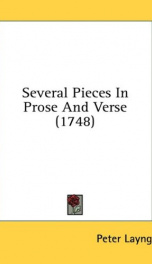 several pieces in prose and verse_cover