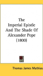 the imperial epistle and the shade of alexander pope_cover