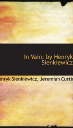 in vain by henryk sienkiewicz_cover