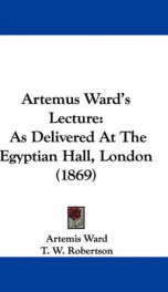 artemus wards lecture_cover