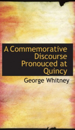 a commemorative discourse pronouced at quincy_cover