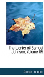The Works of Samuel Johnson, Volume 05_cover