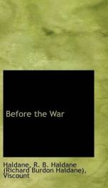 before the war_cover