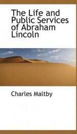 the life and public services of abraham lincoln_cover