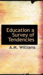 education a survey of tendencies_cover