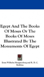 egypt and the books of moses or_cover