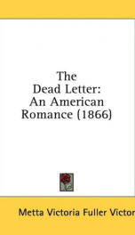 the dead letter an american romance_cover
