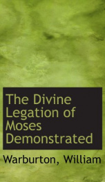 the divine legation of moses demonstrated_cover
