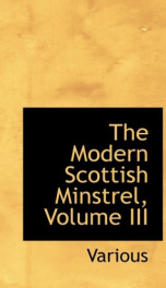 The Modern Scottish Minstrel, Volume III_cover