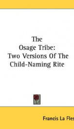the osage tribe_cover