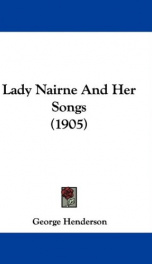 lady nairne and her songs_cover