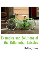 examples and solutions of the differential calculus_cover