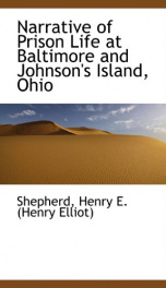 narrative of prison life at baltimore and johnsons island ohio_cover