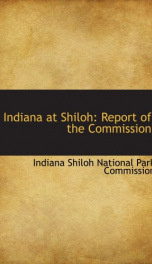 indiana at shiloh report of the commission_cover