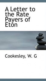 a letter to the rate payers of eton_cover