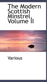 The Modern Scottish Minstrel, Volume II._cover